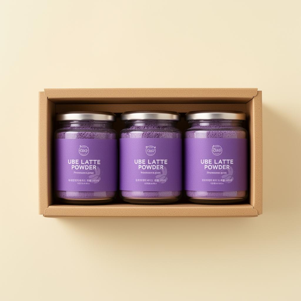 Pack de 3 botes de Ube Latte Premium